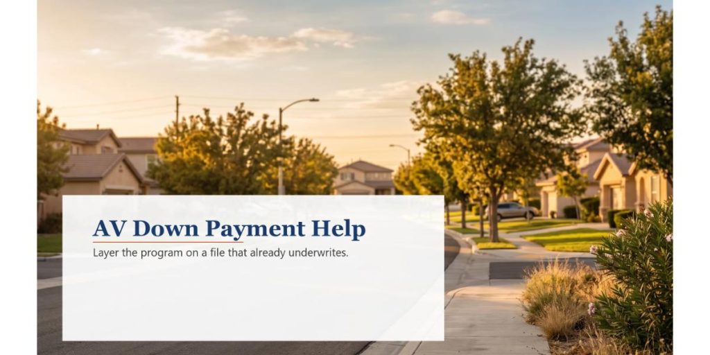 Down payment assistance in Palmdale and the Antelope Valley